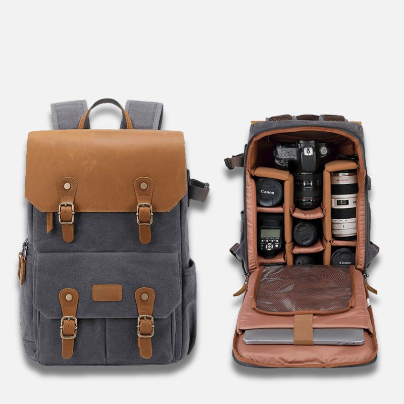 SAC A DOS VINTAGE - APPAREIL PHOTO