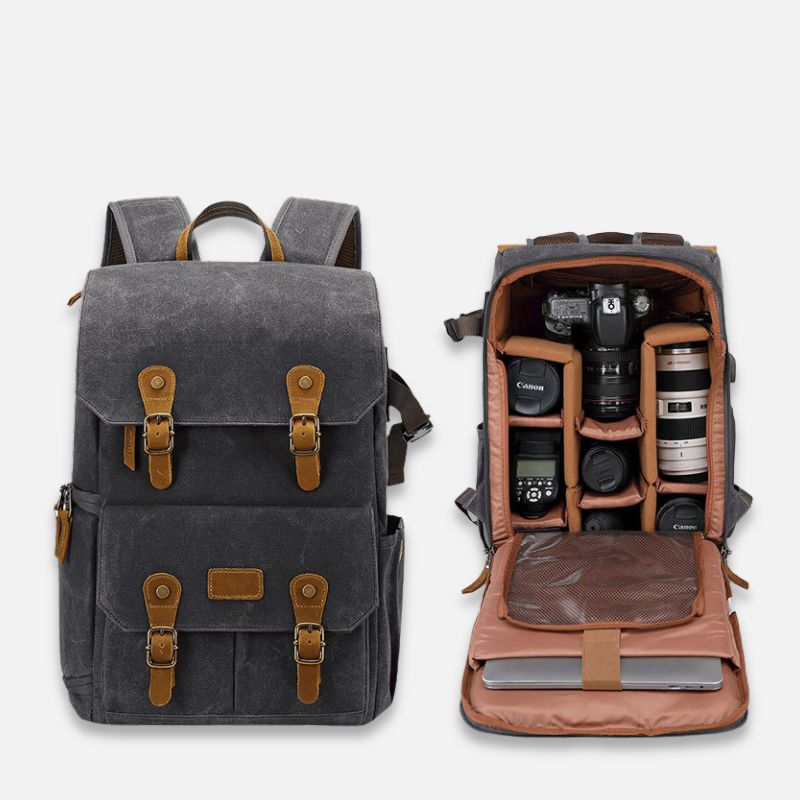 SAC A DOS VINTAGE - APPAREIL PHOTO