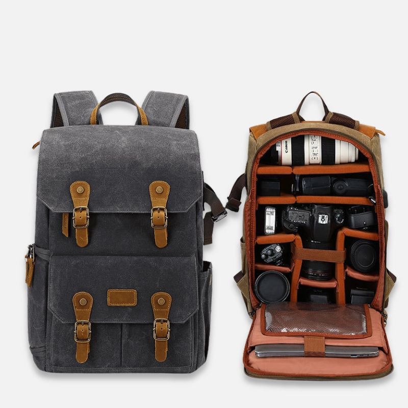 SAC A DOS VINTAGE - APPAREIL PHOTO