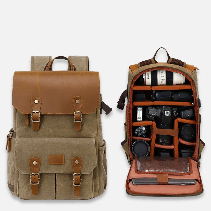 SAC A DOS VINTAGE - APPAREIL PHOTO