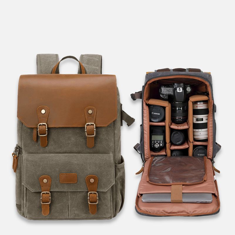 SAC A DOS VINTAGE - APPAREIL PHOTO