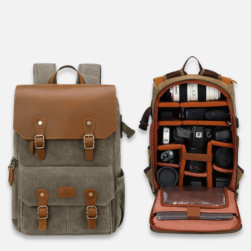 SAC A DOS VINTAGE - APPAREIL PHOTO