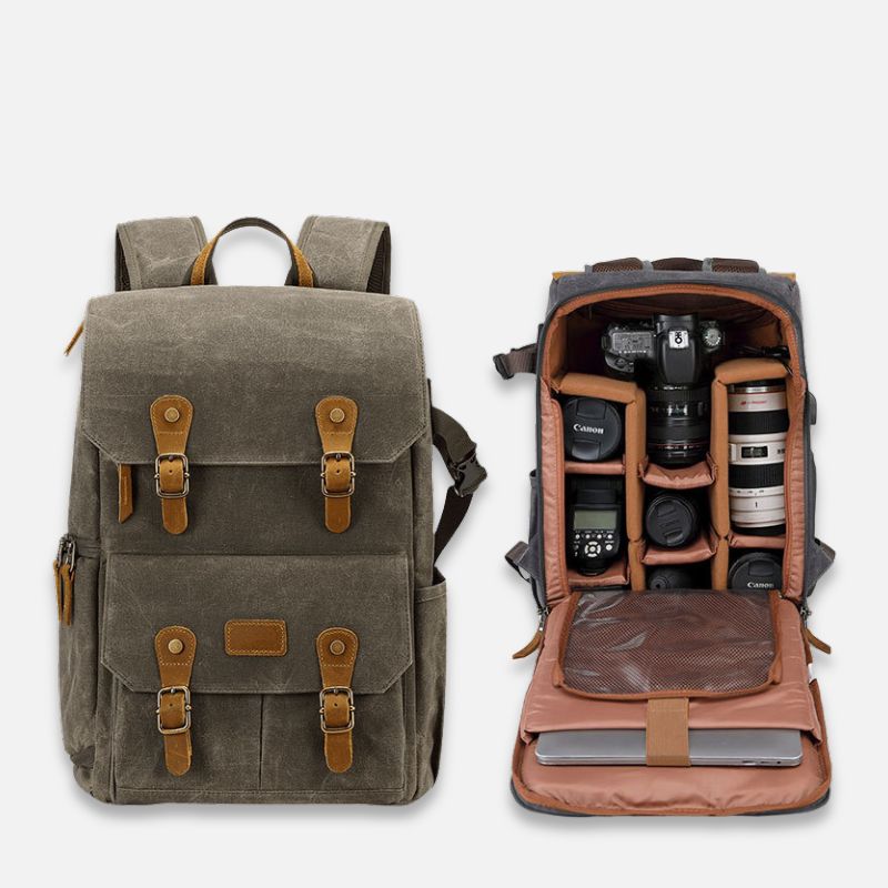 SAC A DOS VINTAGE - APPAREIL PHOTO