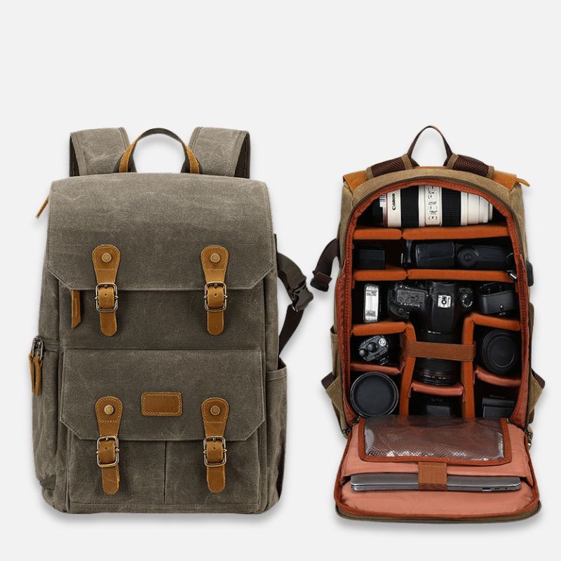 SAC A DOS VINTAGE - APPAREIL PHOTO