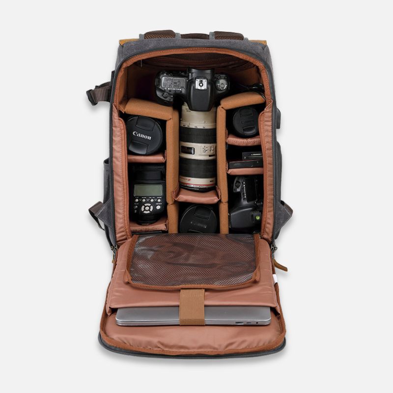 SAC A DOS VINTAGE - APPAREIL PHOTO