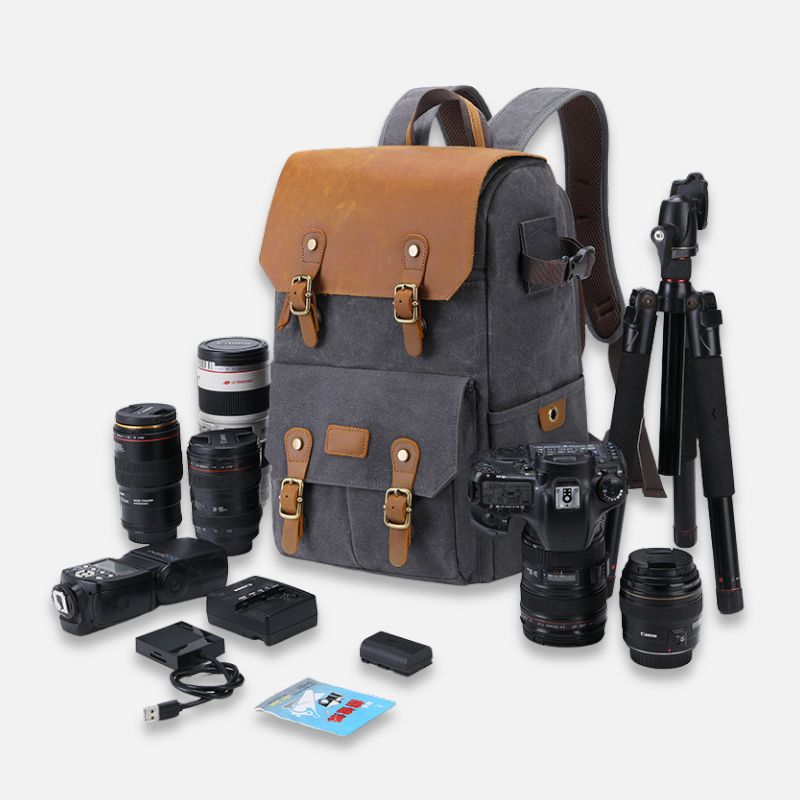 SAC A DOS VINTAGE - APPAREIL PHOTO